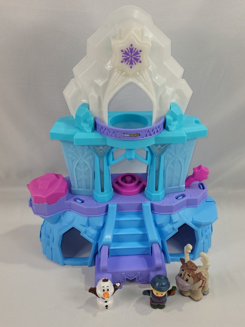Fisher Price Little People Walt Disney Frozen Castle 3 Figures
